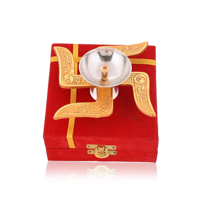 Pujahome Brass Diya for Pooja, Decoration Item | Perfect For Gift