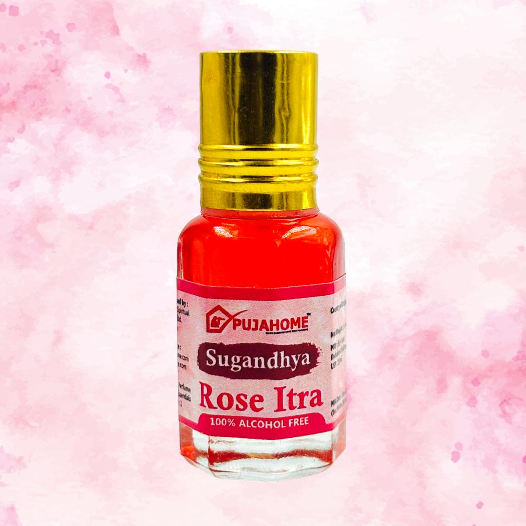 Pujahome Sugandhya Rose Itra For Puja 5ML (Pack of 1)