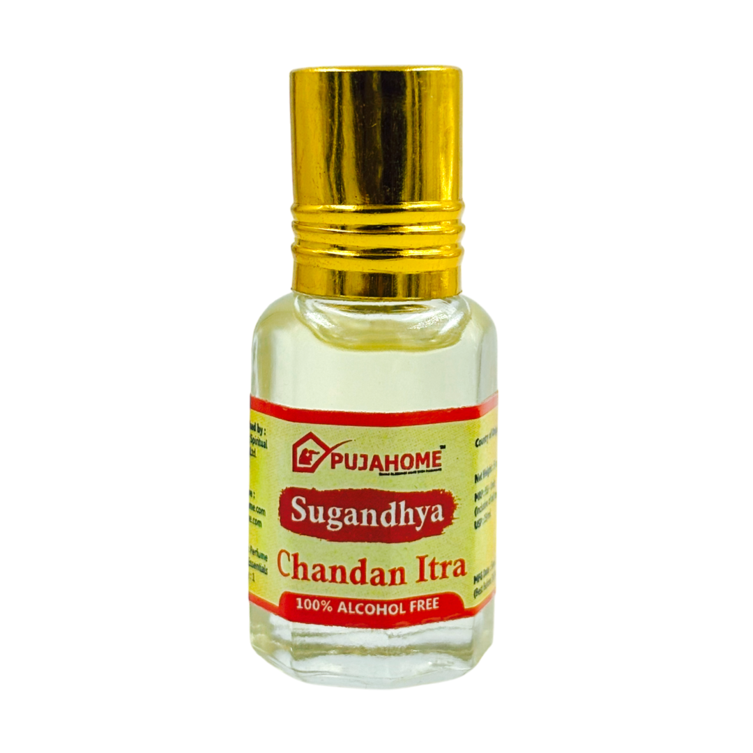 Pujahome Sugandhya Chandan Itra For Puja 5ML (Pack of 4)