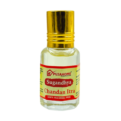 Pujahome Sugandhya Chandan Itra For Puja 5ML (Pack of 4)