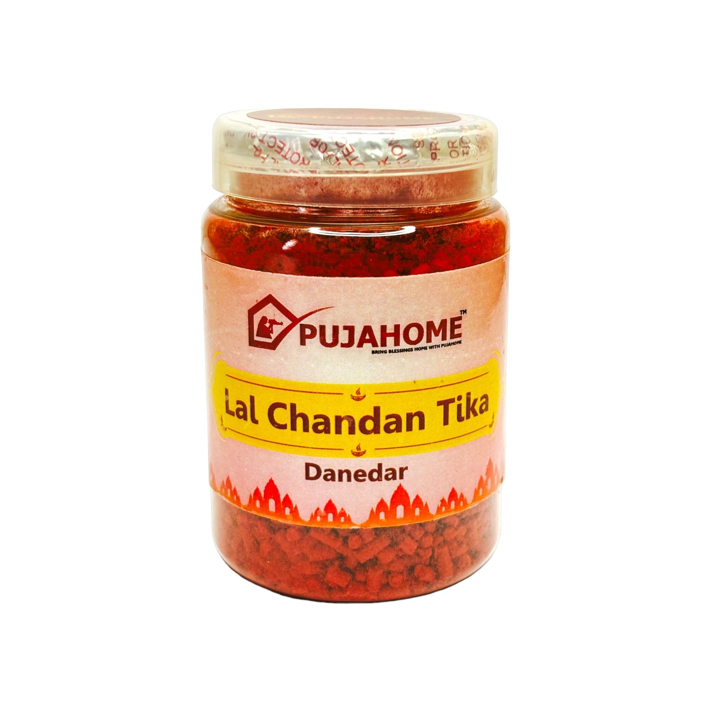 Pujahome Premium Lal Chandan Tika Danedar 200Gram Box