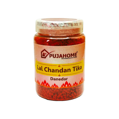 Pujahome Premium Lal Chandan Tika Danedar 200Gram Box