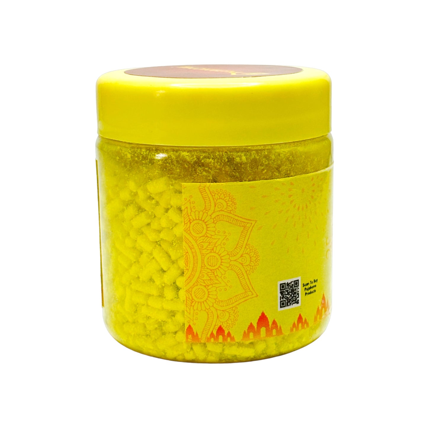 Pujahome Premium Yellow Saffron Chandan Tika Danedar 100 Gram Box