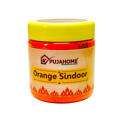 Pujahome Original Premium Quality Hanuman Ji Sindoor | 100% Pure Orange Sindoor (250 grams)