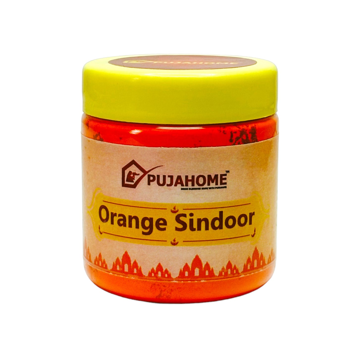 Pujahome Original Premium Quality Hanuman Ji Sindoor | 100% Pure Orange Sindoor (250 grams)