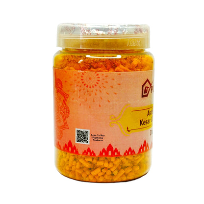 Pujahome Premium Asthagandha Kesar Chandan Tika Danedar 200Gram Box