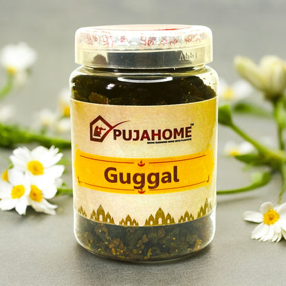 Pujahome Guggal (Pure, Natural) Commiphora Guggal (150 gram Box)