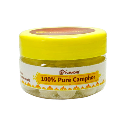 Pujahome Premium Camphor Tablets | Kapoor - Pack of 25 Gram