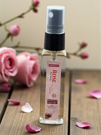 Pujahome Sugandhya Rose Itra For Puja 8ML | Premium Pooja Attar For Home And Mandir (Pack of 1)