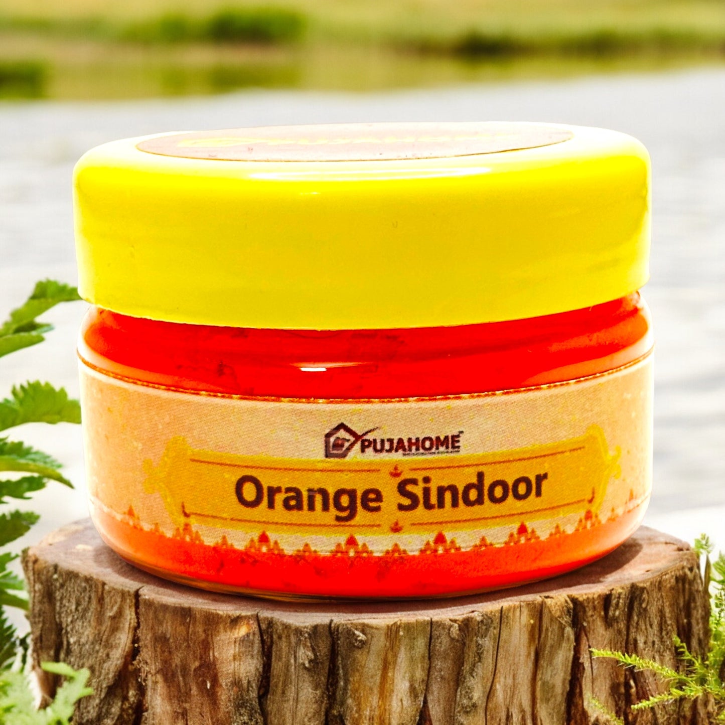 Pujahome Original Premium Quality Hanuman Ji Sindoor | 100% Pure Orange Sindoor (100 grams)