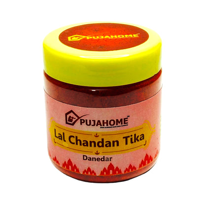 Pujahome Premium Lal Chandan Tika Danedar 100 Gram Box