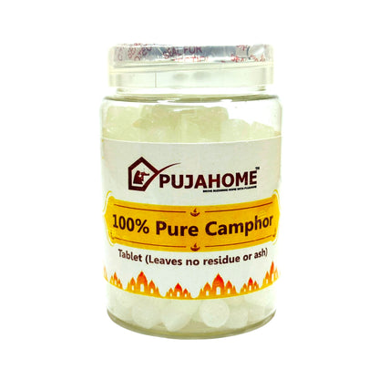 Pujahome Premium Camphor Tablets | Kapoor (100 Gram x 2)