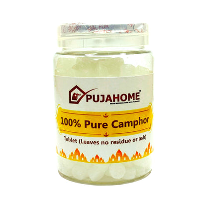 Pujahome Premium Camphor Tablets | Kapoor - Pack of 100 Gram