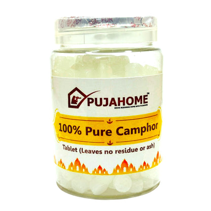 Pujahome Premium Camphor Tablets | Kapoor (100 Gram x 2)