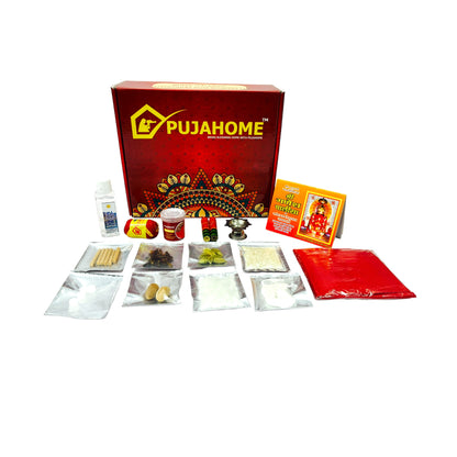 Pujahome Ganesh Puja Samagri Kit for Ganesh Chaturthi (Includes 16 Items)