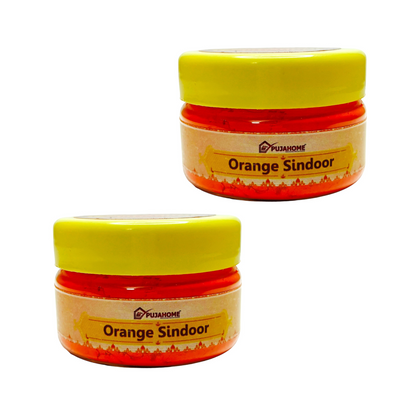 Pujahome Original Premium Quality Hanuman Ji Sindoor | 100% Pure Orange Sindoor (100 grams)