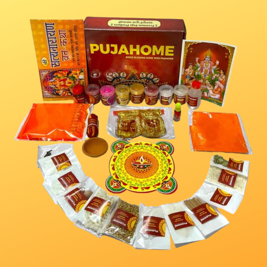 Pujahome Satya Narayan Puja Kit (32+ Items) with Katha and Detailed Puja Vidhi