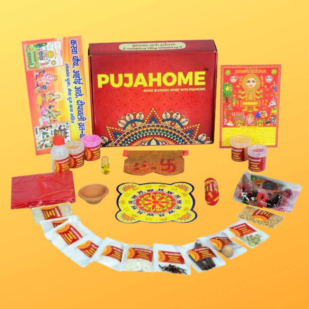 Pujahome Karwa Chauth Puja Samagri Kit with NavShringaar Saman (40+ It