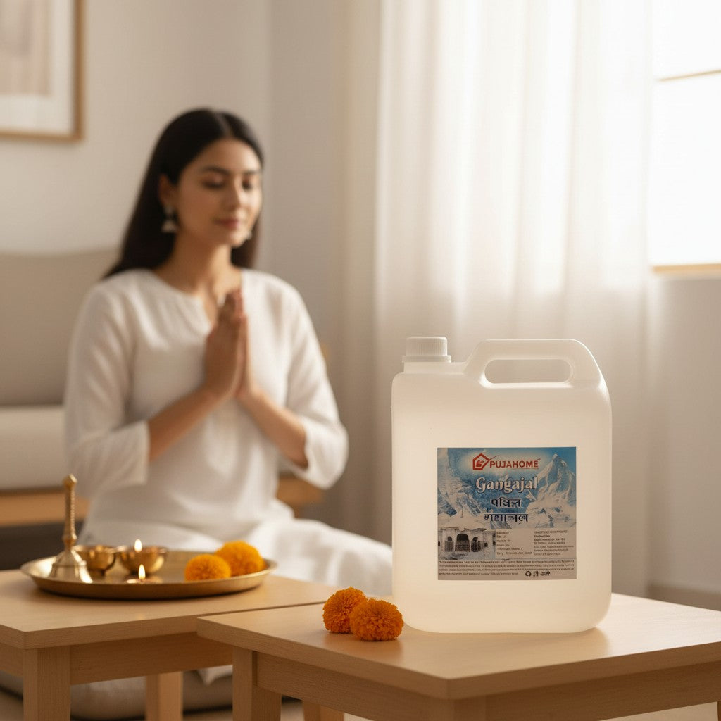 पूजा के लिए पूजाहोम गंगोत्री गंगा जल बोतल - 500 मिलीलीटर