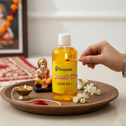 पूजा के लिए पूजहोम चमेली तेल 200 मिली बोतल