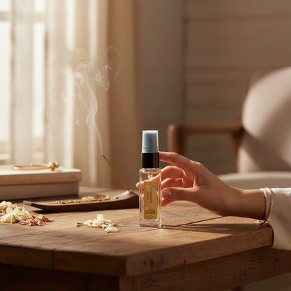 Pujahome Sugandhya Chandan Itra For Puja 8ML | Premium Pooja Attar For Home And Mandir (Pack of 1)