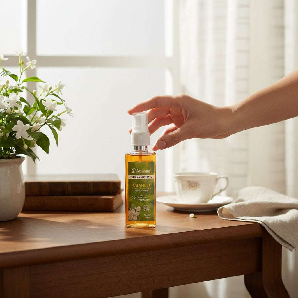 Pujahome Chameli Spray 100ml | Perfume Spray for Pooja Purpose(Pack of 1)