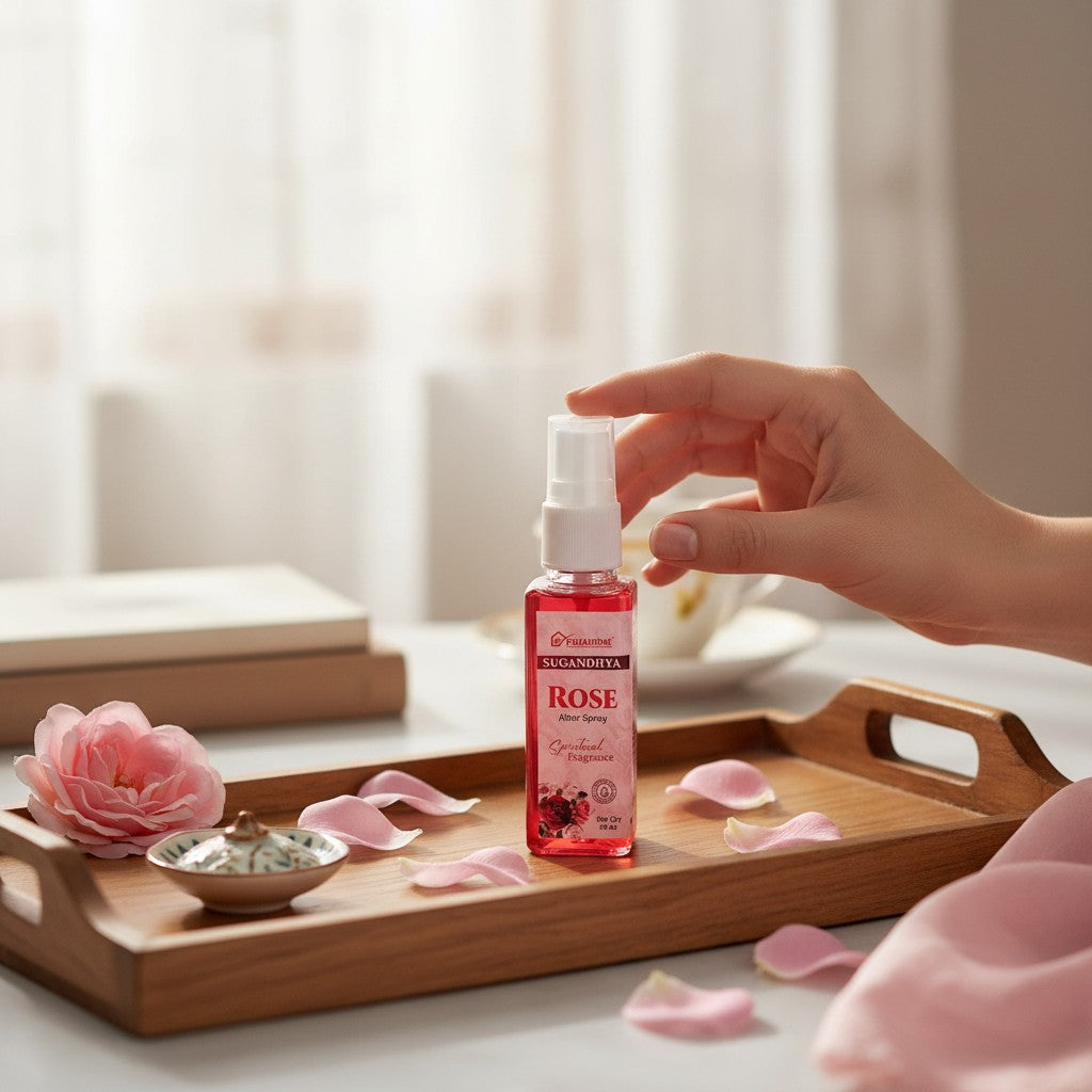 Pujahome Rose Spray 50ml | Perfume Spray for Pooja Purpose(Pack of 2)