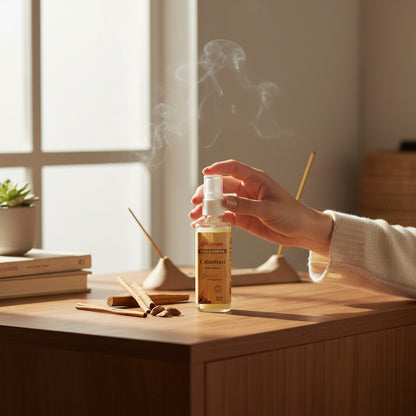 Pujahome Chandan (Sandalwood) Spray 100ml | Perfume Spray for Pooja Purpose(Pack of 1)