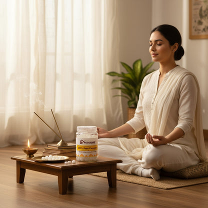 Pujahome 100% Pure Camphor Tablets (Kapur / Kapoor / Kapooram) – 100g