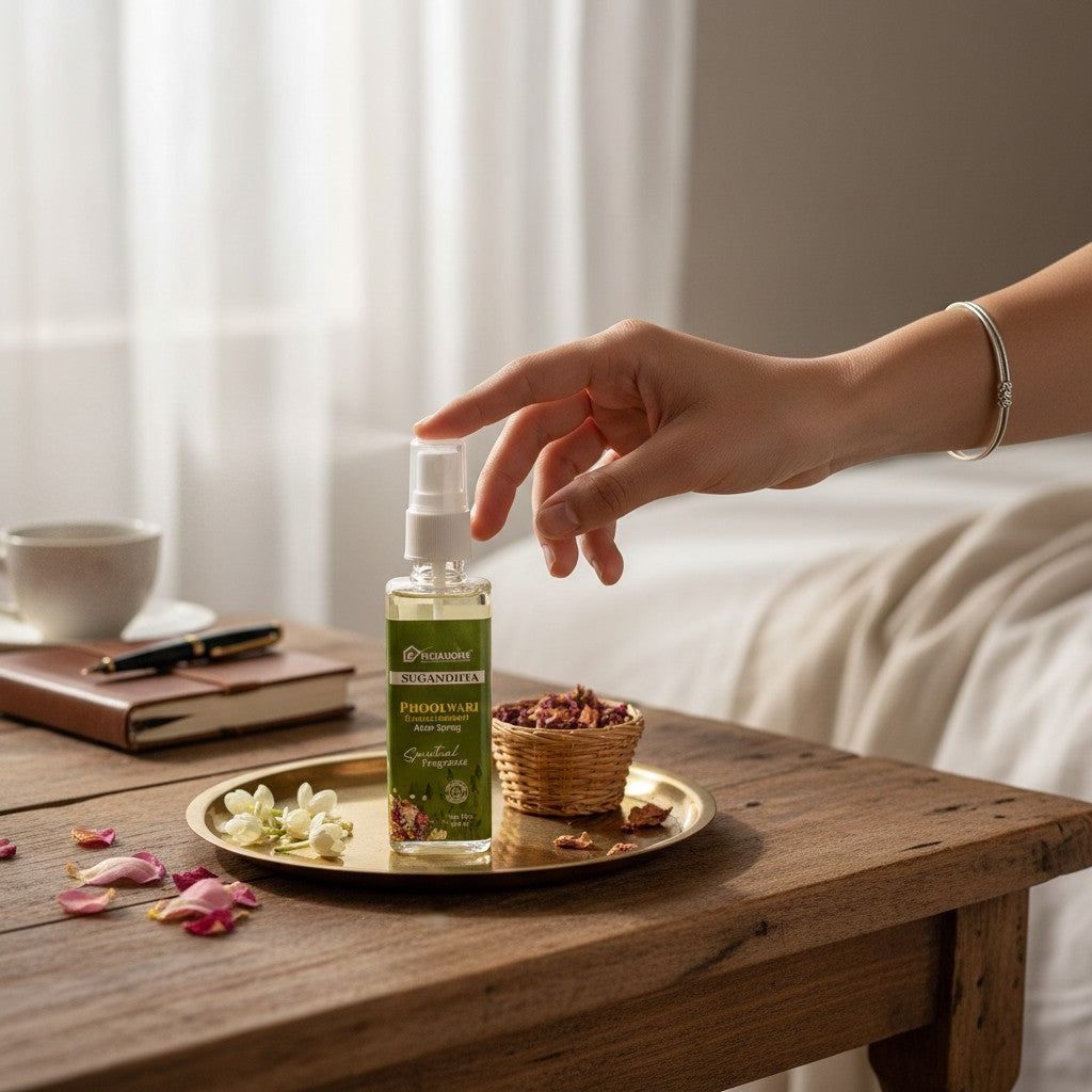 Pujahome Phoolwari Spray 100ml | Perfume Spray for Pooja Purposet(Pack of 2)