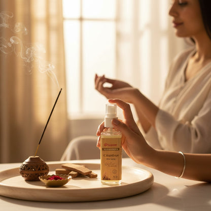 Pujahome Chandan (Sandalwood) Spray 100ml | Perfume Spray for Pooja Purpose(Pack of 1)