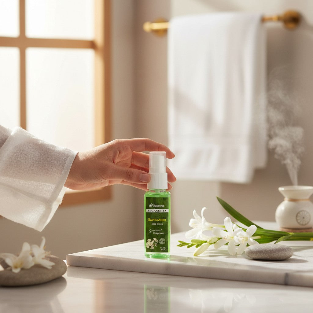 Pujahome Rajnigandha Spray 50ml | Perfume Spray for Pooja Purpose (Pack of 2)