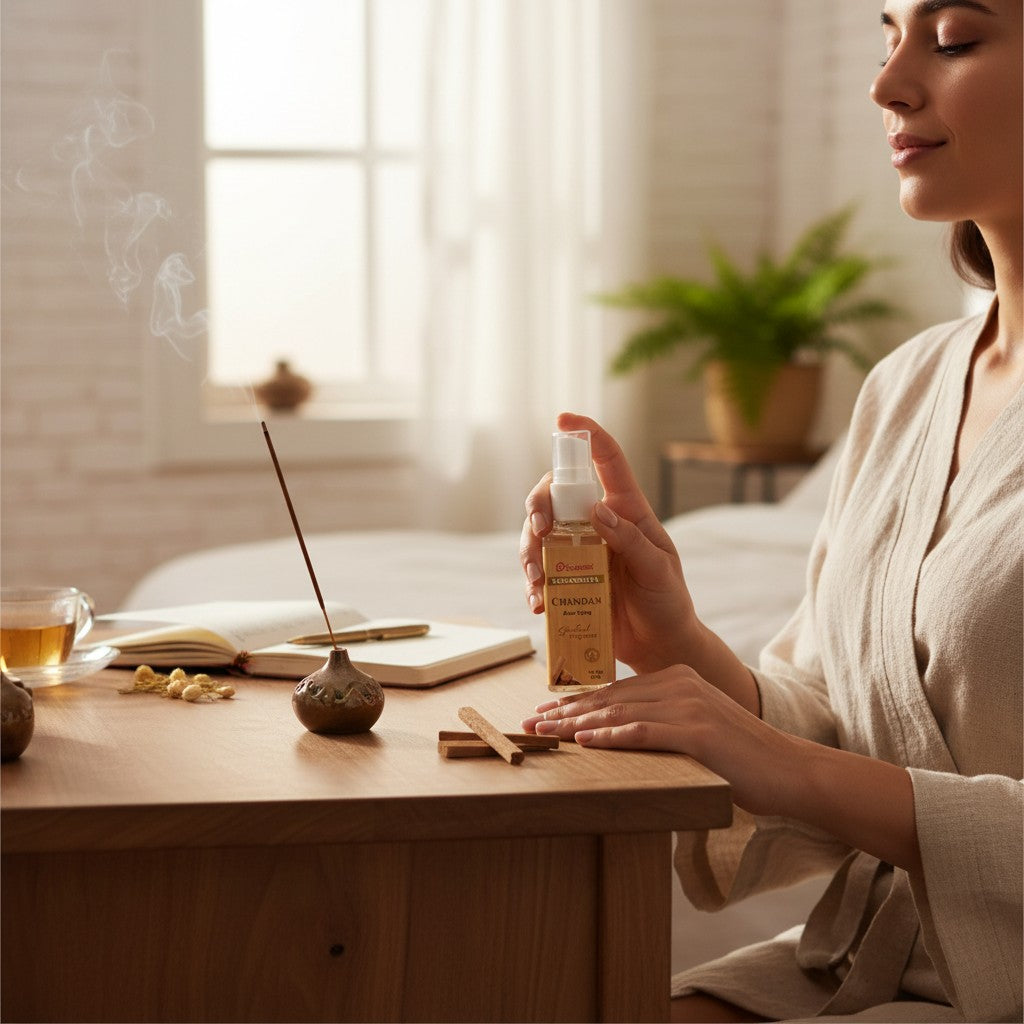 Pujahome Chandan Spray 50ml | Perfume Spray for Pooja Purpose(Pack of 2)