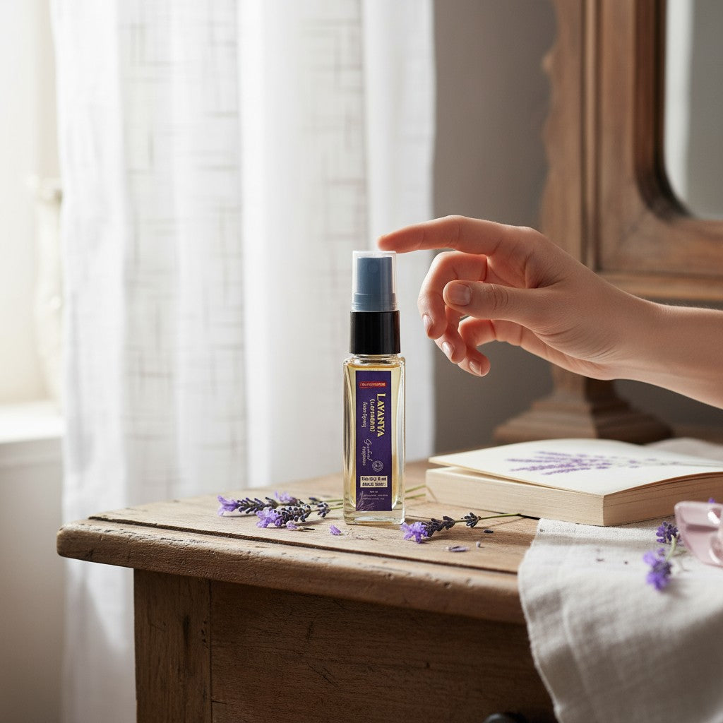 Pujahome Sugandhya Lavender Itra For Puja 8ML | Premium Pooja Attar For Home And Mandir (Pack of 1)