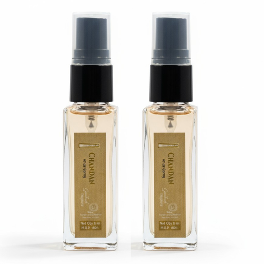 Pujahome Sugandhya Chandan Itra For Puja 8ML | Premium Pooja Attar For Home And Mandir (Pack of 2)