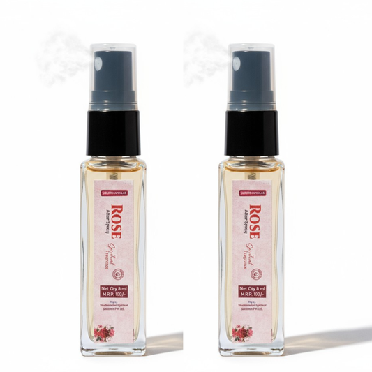 Pujahome Sugandhya Rose Itra For Puja 8ML | Premium Pooja Attar For Home And Mandir (Pack of 2)