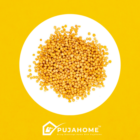 Pujahome Organic Yellow Mustard Seeds/Pili Sarson