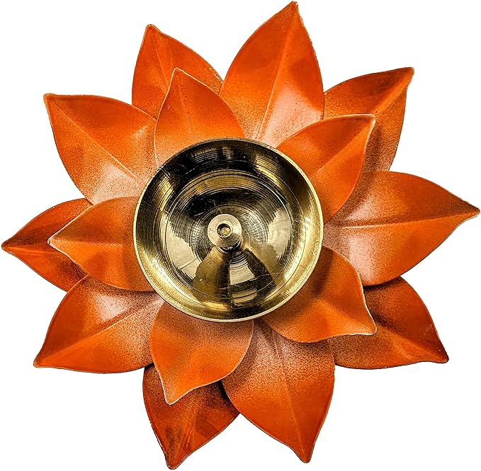 Pujahome Brass Lotus Diyas for Home Decoration – Puja Akhand Diya