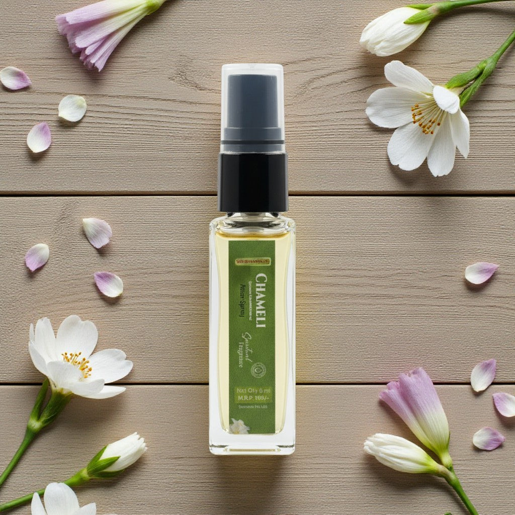 Pujahome Sugandhya Chameli Itra For Puja 8ML | Premium Pooja Attar For Home And Mandir (Pack of 1)