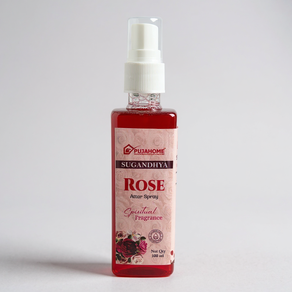 Pujahome Rose Spray 100ml | Perfume Spray for Pooja Purpose(Pack of 1)
