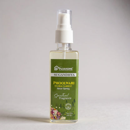 Pujahome Phoolwari Spray 100ml | Perfume Spray for Pooja Purposet(Pack of 2)