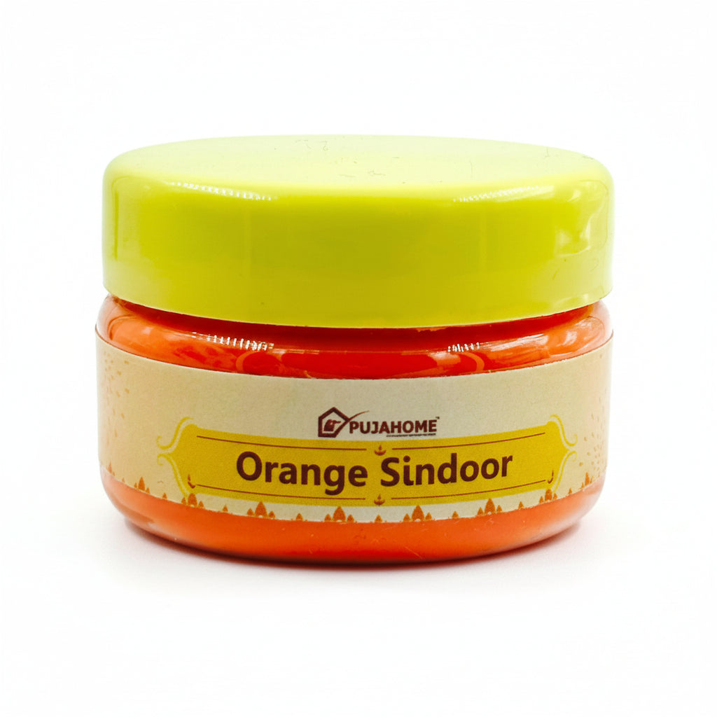 पूजाहोम मूल प्रीमियम गुणवत्ता हनुमान जी सिंदूर | 100% शुद्ध नारंगी सिंदूर (100 ग्राम)