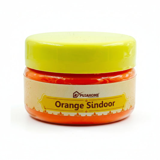 Pujahome Premium Quality Hanuman Ji Sindoor | 100% Pure Orange Sindoor (100 grams)