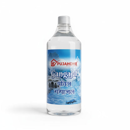 Pujahome Pure Gangajal – Sourced from Rishikesh | 100% Original Ganga Jal for Puja & Rituals (1000 ml)