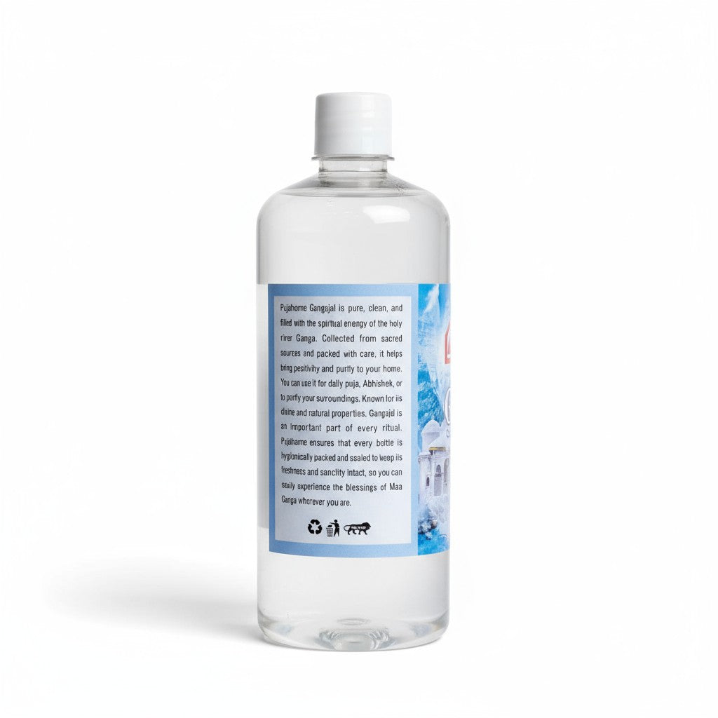 Pujahome Pure Gangajal – Sourced from Rishikesh | 100% Original Ganga Jal for Puja & Rituals (500 ml X 2)