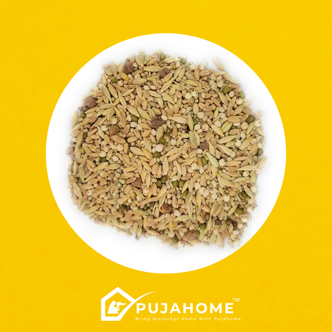 Pujahome Saptdhan - 7 grains/seeds for Hawan, Sowing, Puja