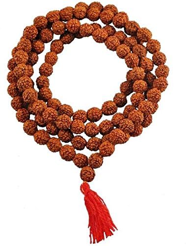 LAB Certified 1081 Bead Rudraksha Mala 5 Mukhi Face Lord Shivas Rosary Japa  Mala 8mm Beads Chanting Meditation Healing 