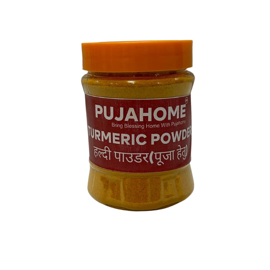 Pujahome Haldi Powder for Puja |100% Pure Hald for All Pooja (100 Grams x 2)